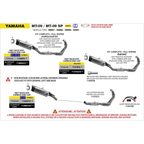 Tavola di montaggio Arrow Yamaha MT-09 / MT-09 SP 2024-2026 con il codice 71988AKNT