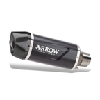 Arrow 71988AKNT terminale Indy Race EVO in alluminio Dark nero con fondello in carbonio per Yamaha MT-09 / MT-09 SP 2024-2026