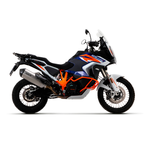 KTM 1290 Super Adventure R con terminale Arrow Sonora in titanio montato