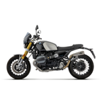 BMW R 12 nineT grigia con collettori Arrow 72210PD montati, vista laterale destra