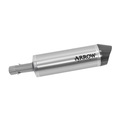 Terminale Arrow 72612AK Maxi Race-Tech in alluminio naturale con fondello in carbonio