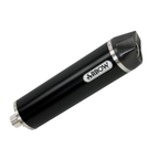 Terminale Arrow 72612AKN Maxi Race-Tech in alluminio Dark con fondello in carbonio, vista d'insieme