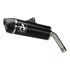 Terminale Arrow 72639AKN Maxi Race-Tech in alluminio Dark con fondello in carbonio e raccordo in acciaio inox