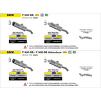 Schemi di montaggio Arrow del 72653AON su BMW F 800 GS e F 900 GS / GS Adventure