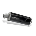 Terminale Arrow 72653AON Indy Race EVO Dark con fondello in acciaio inox