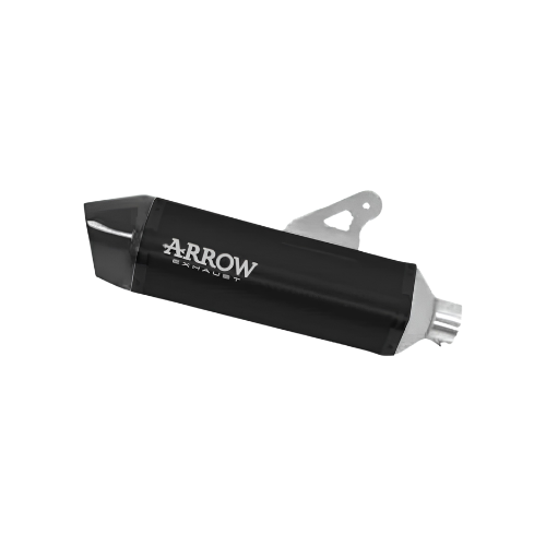 Terminale Arrow 73512AKN Race-Tech in alluminio Dark con fondello in carbonio, vista d'insieme