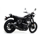 Yamaha SCR 950 con scarico Arrow Rebel montato, vista posteriore di tre quarti