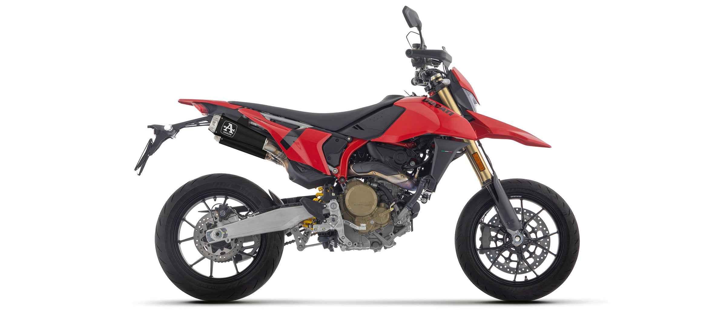 Terminale Pro-Race nichrom Dark per Ducati Hypermotard 698 Mono 2024/2025 - Arrow (71978PRN)
