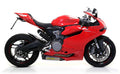 Terminali Works titanio (Dx+Sx) con fondello carby per Ducati 899 Panigale 2014/2015 - Arrow (71836PK)