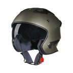 Bayard XP-69 S Draco Hybrid verde militare opaco in configurazione jet aperta, articolo 131048 — Moon Bike