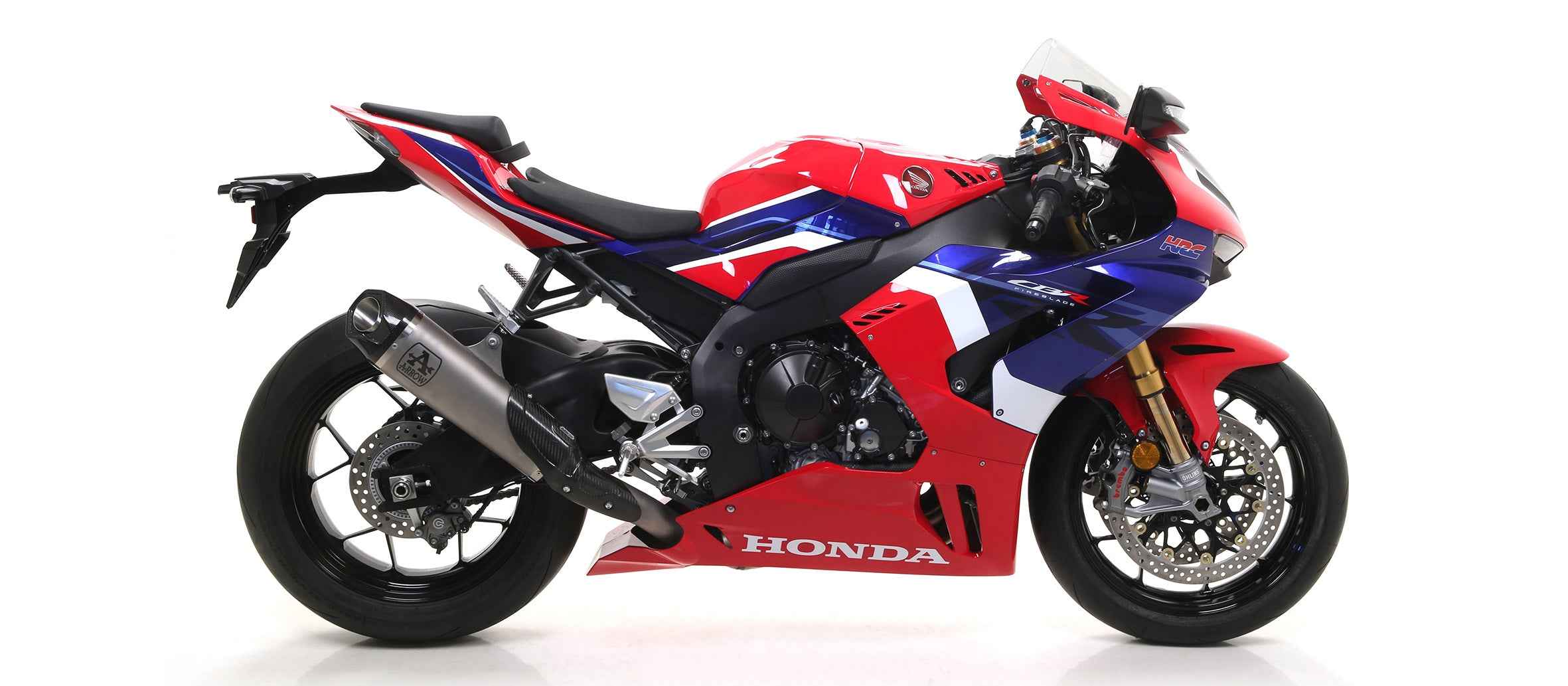 Terminale Works in titanio con fondello carby per Honda CBR 1000 RR-R 2020/2023 - Arrow (71921PK)