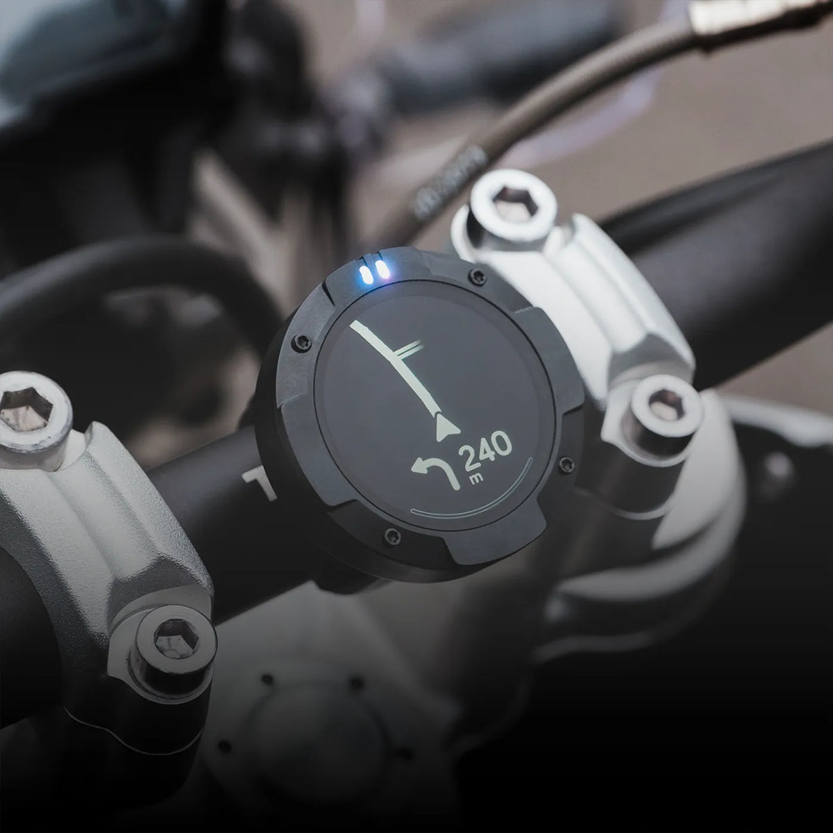Beeline Moto II Navigatore Moto Bluetooth: montato sul manubrio, schermata accesa