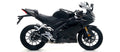 Terminale Street Thunder alluminio Dark con fondello carby per Yamaha YZF-R 125 2019/2020 - Arrow (51518AKN)