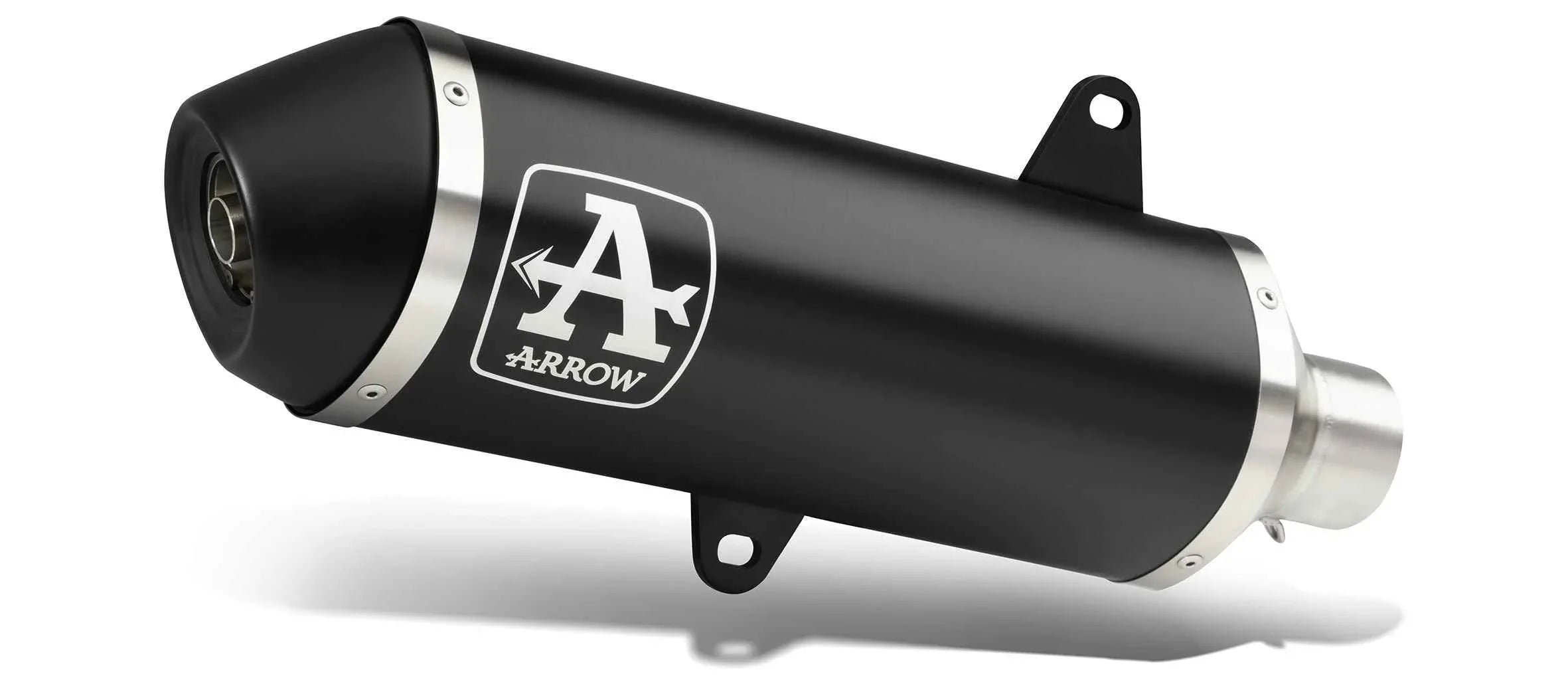 Terminale Urban alluminio Dark con fondello in carbonio per Honda FORZA 350 2021/2024 - Arrow (53538AKN)