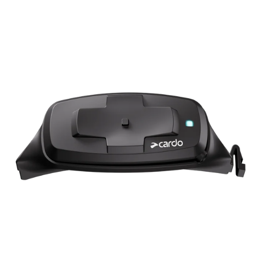 Cardo 4X-S per Shoei Gen 3, vista laterale del modulo e del cablaggio