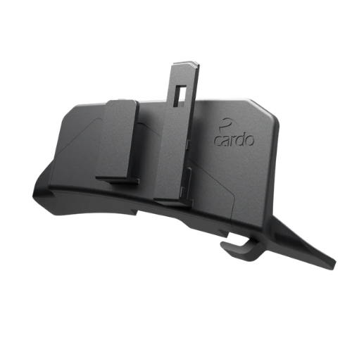 Dettaglio montaggio adattatore Cardo su casco Shoei GT-Air II