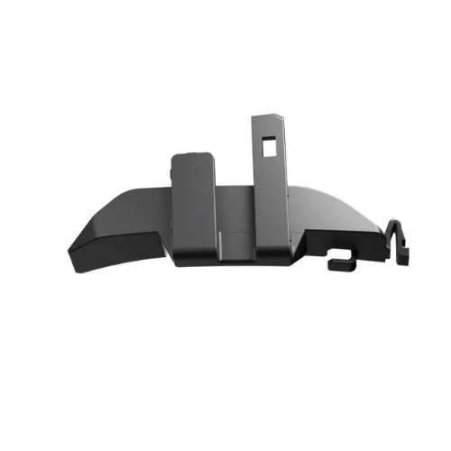 Interfono Cardo Packtalk agganciato al casco Shoei tramite adattatore Gen 3