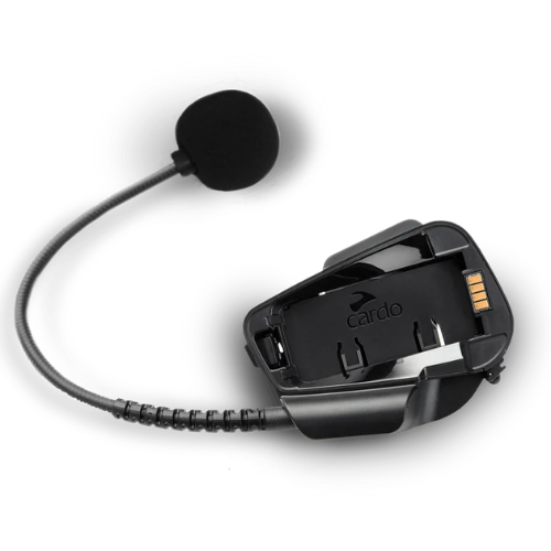 Supporto Cardo per casco jet con microfono a braccio lungo preinstallato, senza altoparlanti