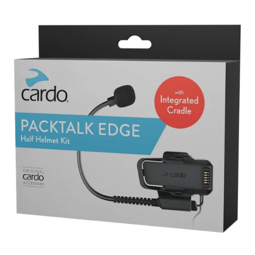 Kit casco jet Cardo Packtalk Pro e Edge con culla Air Mount e microfono a braccio