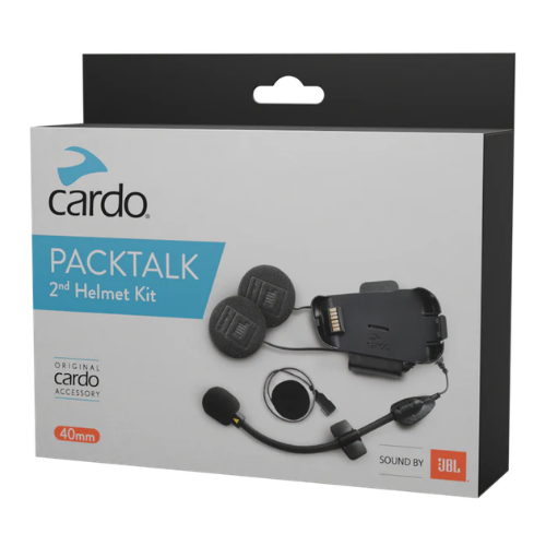 Kit secondo casco Cardo per Packtalk Bold e Black con altoparlanti Sound by JBL 40 mm