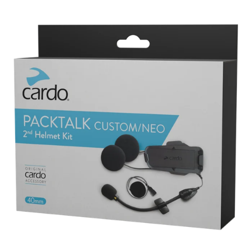 Kit secondo casco Cardo Packtalk Neo e Custom con altoparlanti HD da 40 mm