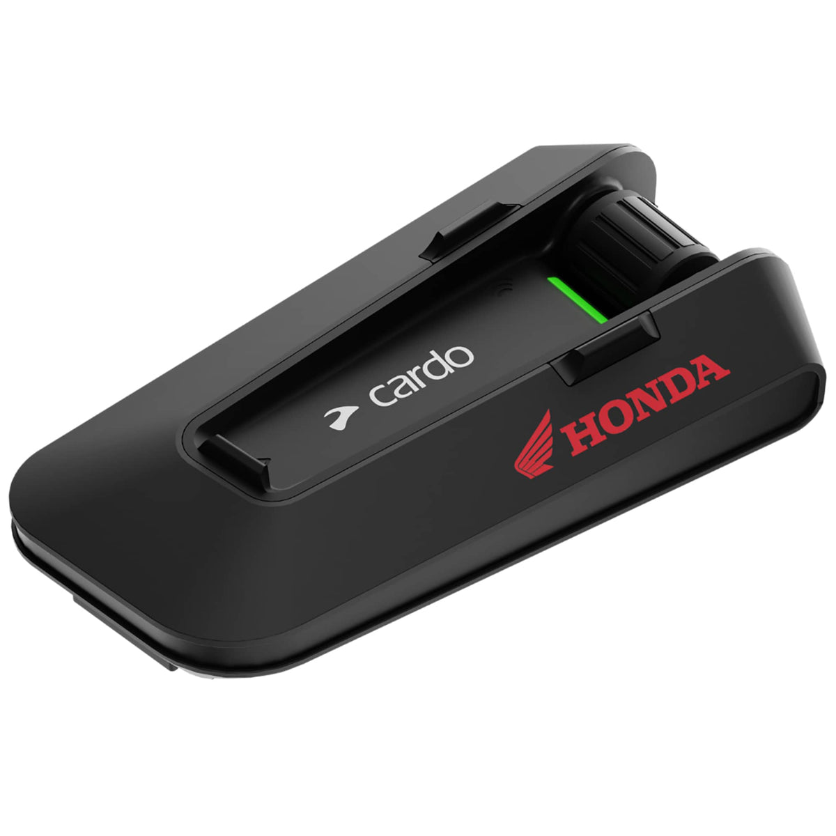 Cardo Packtalk Edge Honda interfono mesh PT200030: unità vista di tre quarti con il logo Honda