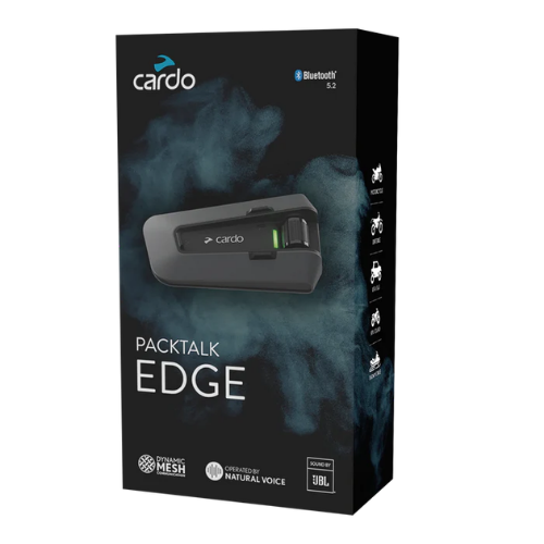 Confezione Cardo Packtalk Edge Single PT200001 con mesh DMC e Sound by JBL