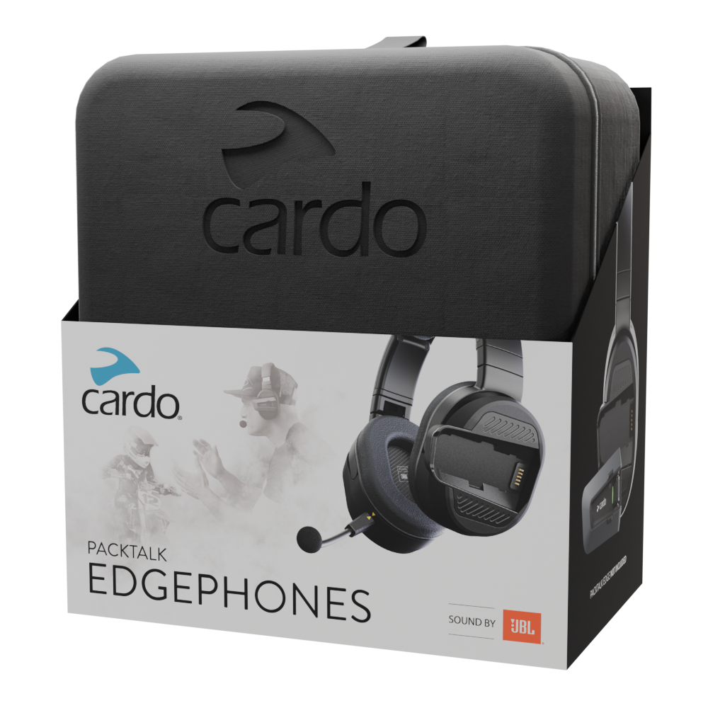 Cardo Packtalk Edgephones – Cuffie Sound by JBL per Packtalk Edge, senza modulo – dettaglio dalla foto ufficiale Cardo