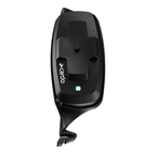 Interfono Cardo Packtalk-S visto di fronte con il supporto sagomato per casco Shoei