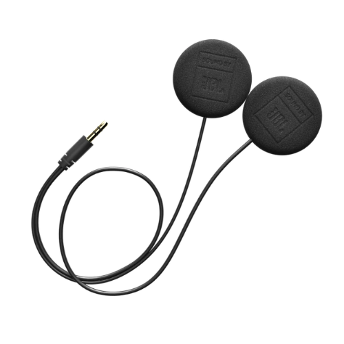 Coppia altoparlanti Cardo 45 mm JBL con spessori e velcri di montaggio per casco