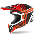 Airoh Airoh Wraap Broken Arancio Opaco Casco Cross Enduro HRT ECE 22.05 – Doppio EPS Bianco Caschi fuoristrada - Moon Bike - Vista 1