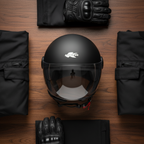 Kappa KV40 Hawaii Basic casco demi-jet nero opaco HKKV40BN900 – foto 7