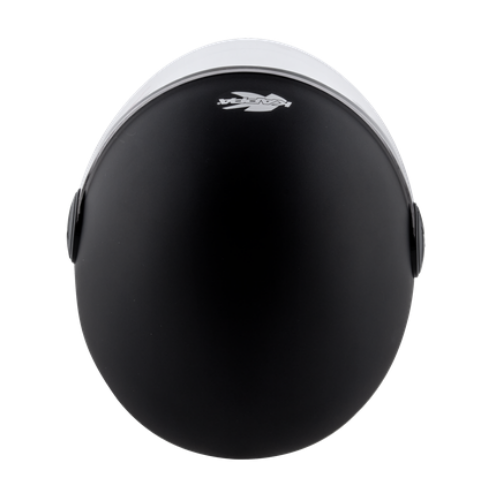 Casco demi-jet Kappa KV40 Hawaii nero opaco, vista laterale dal lato opposto