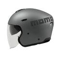 Casco jet Momo Design AERO titanio opaco con lettering MOMO antracite, fianco destro