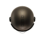 Casco jet Momo Design FGTR EVO HIP bronzo opaco, vista dall'alto con la texture pietra