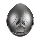 Casco modulare flip-back Kappa KV55 Titanio Opaco, vista dall'alto con la presa d'aria superiore