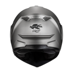 Casco modulare flip-back Kappa KV55 Titanio Opaco, vista posteriore con i due estrattori d'aria