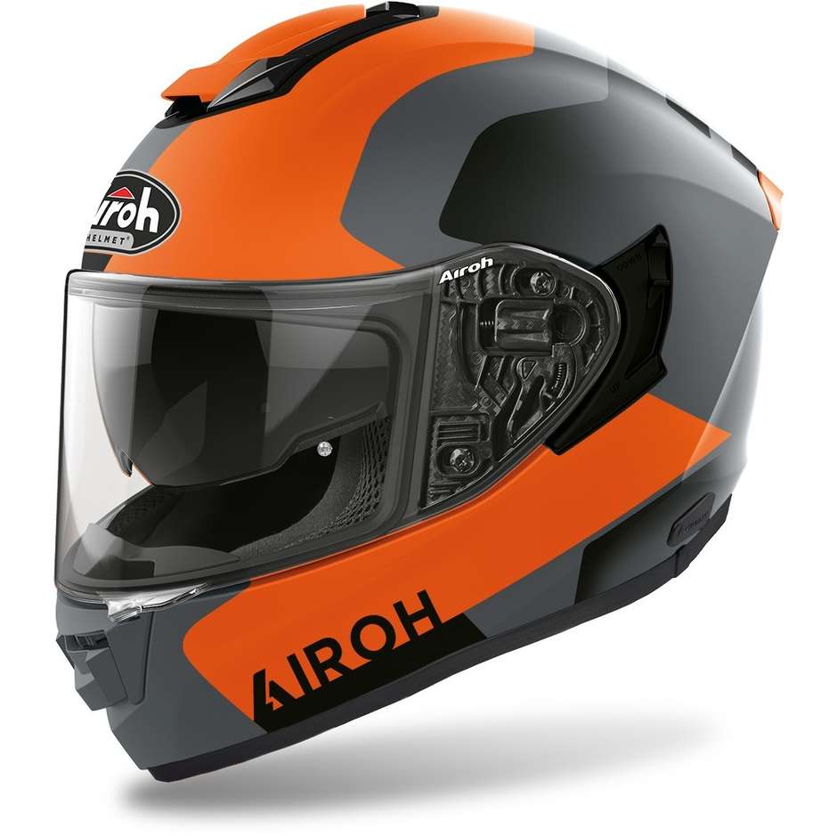 Airoh Airoh ST.501 Dock Casco Integrale Arancio Opaco – HPC Pinlock Visiera Solare ECE 22.05 Arancio Caschi integrali - Moon Bike - Vista 1
