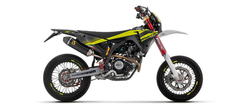 Terminale Thunder alluminio Dark con fondello carby per Fantic Motor XEF / XMF 125 2023/2024 - Arrow (52512AKN)