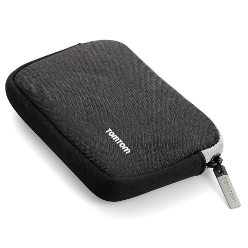 Custodia protettiva TomTom in tessuto grigio con zip per il navigatore Rider 550, inclusa nel Premium Pack