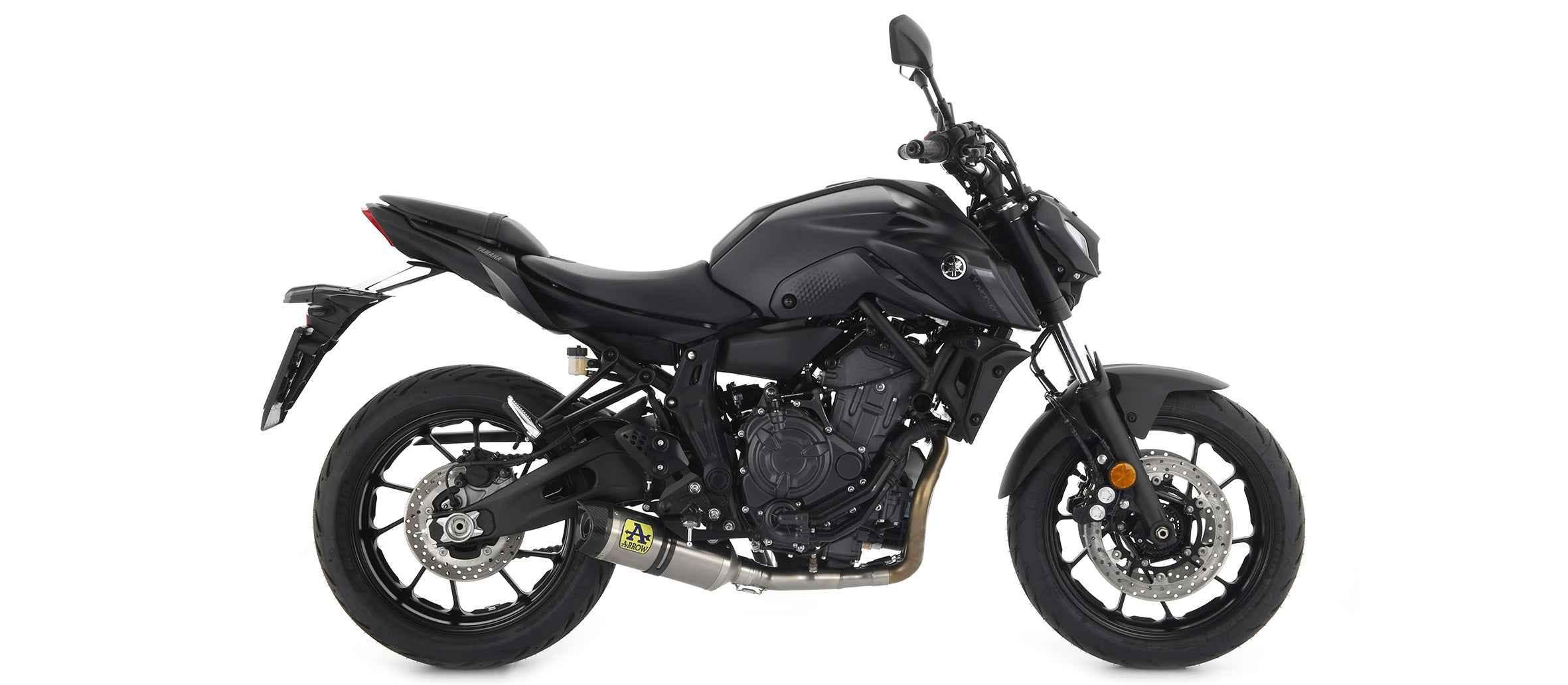 Kit collettori catalitico omologato per terminali Thunder per Yamaha MT-07 2021/2024 - Arrow (71758KZ)