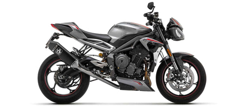 Arrow 71502VAN Kit Scarico Completo Veloce Alluminio Dark Catalitico Omologato – Triumph Street Triple - Moon Bike - Vista 1