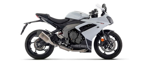 Arrow 71507VL Kit Scarico Completo Veloce Titanio Catalitico Omologato – Triumph Daytona 660 - Moon Bike - Vista 1