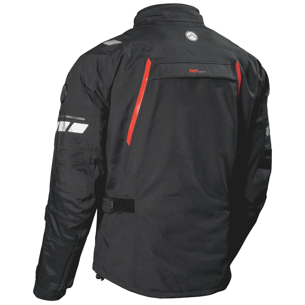Giacca Dane Elling Gore-Tex nero/rosso EN 17092 AA con protezioni CE livello 2