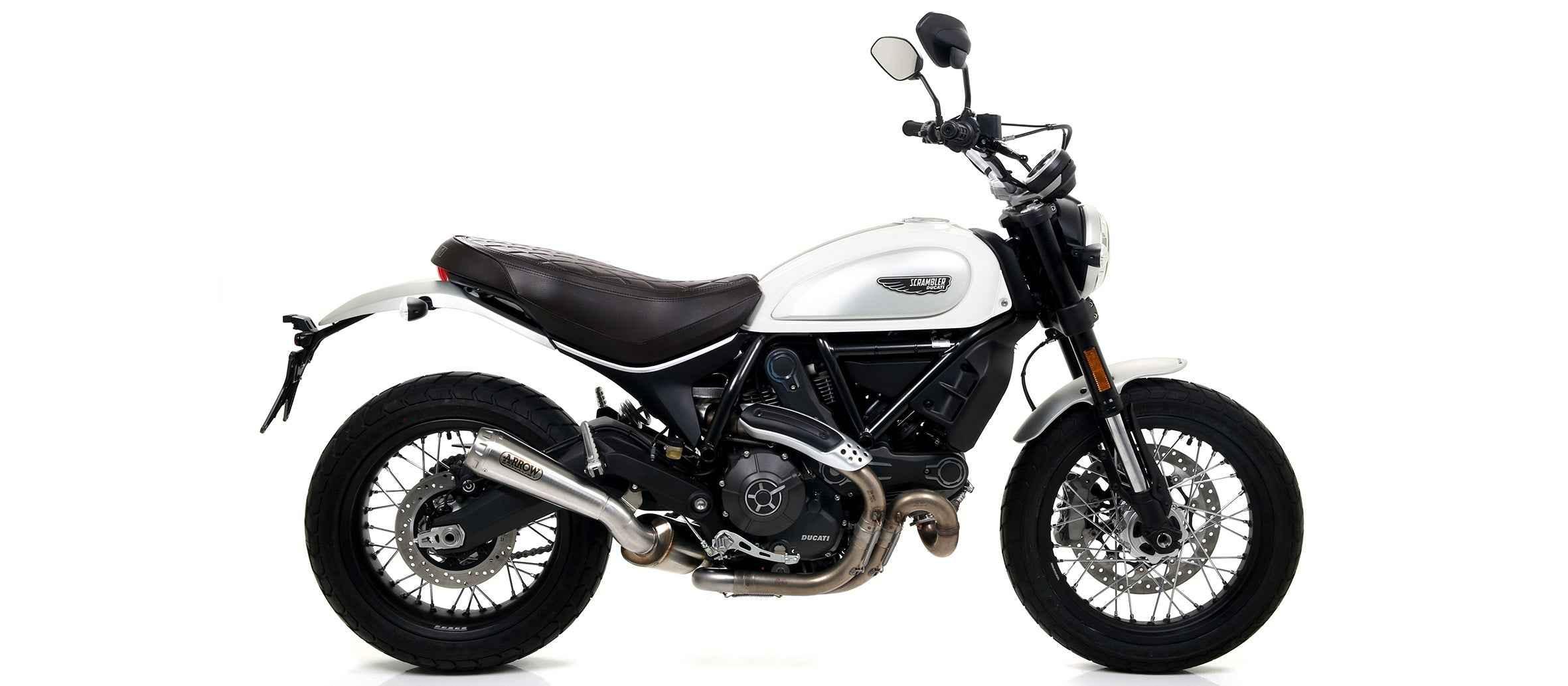 Terminale Pro-Race nichrom per Ducati Scrambler 800 Classic 2017/2020 - Arrow (71876PRI)