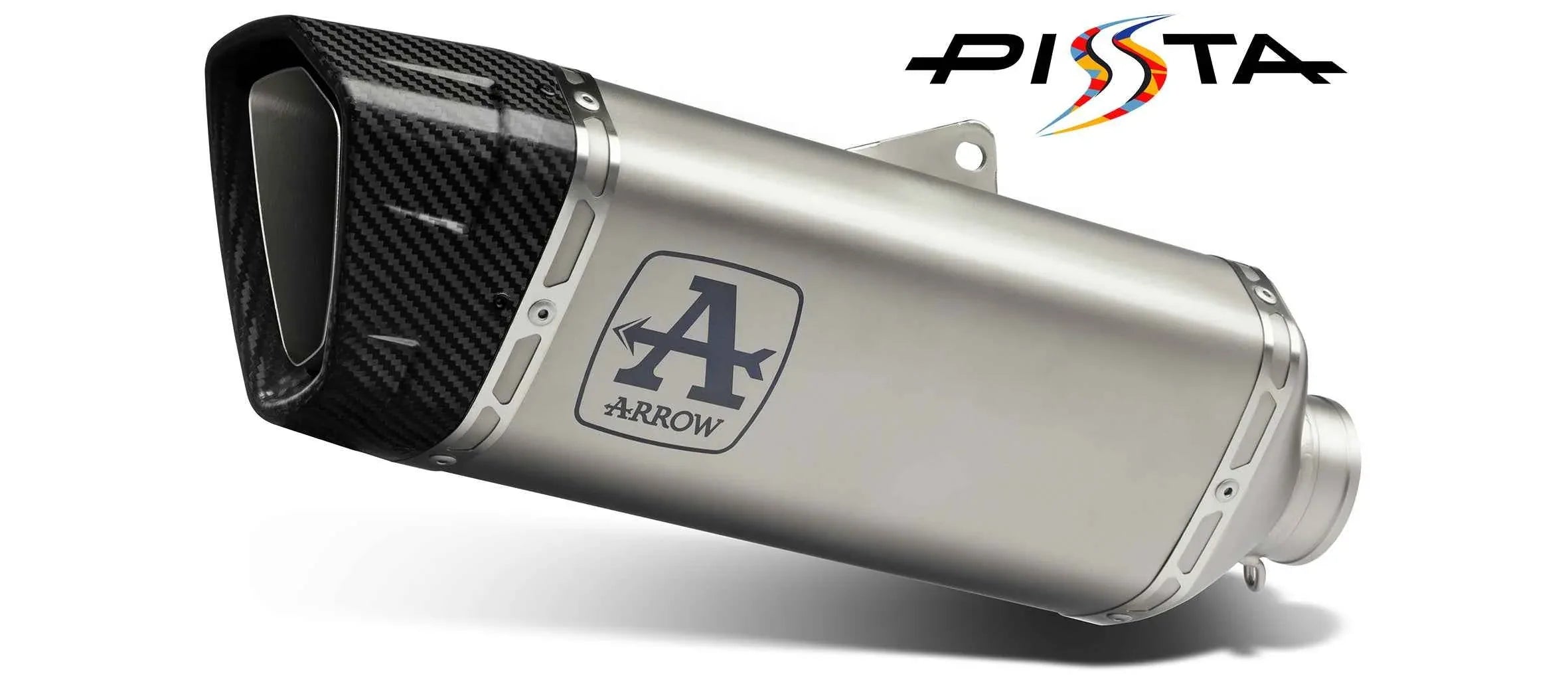 Kit completo racing con terminale Pista in alluminio Dark per Yamaha TMAX 560 2025/2026 - Arrow (73023PAKN)
