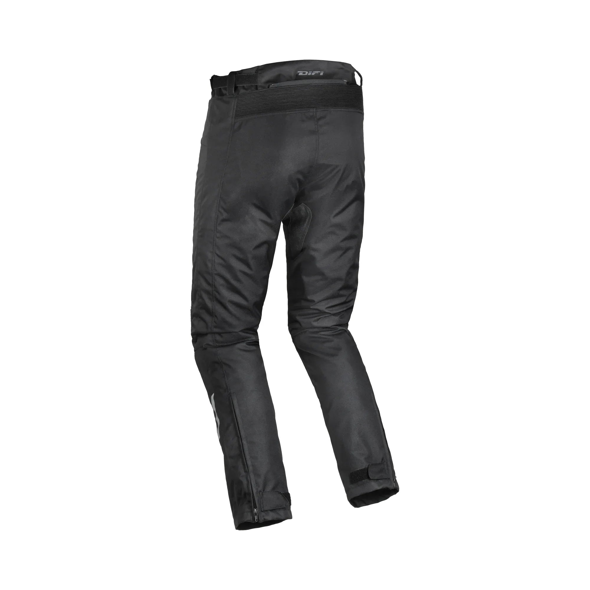 Pantaloni moto impermeabili Difi Cage Aerotex neri con patch Sure Grip, retro