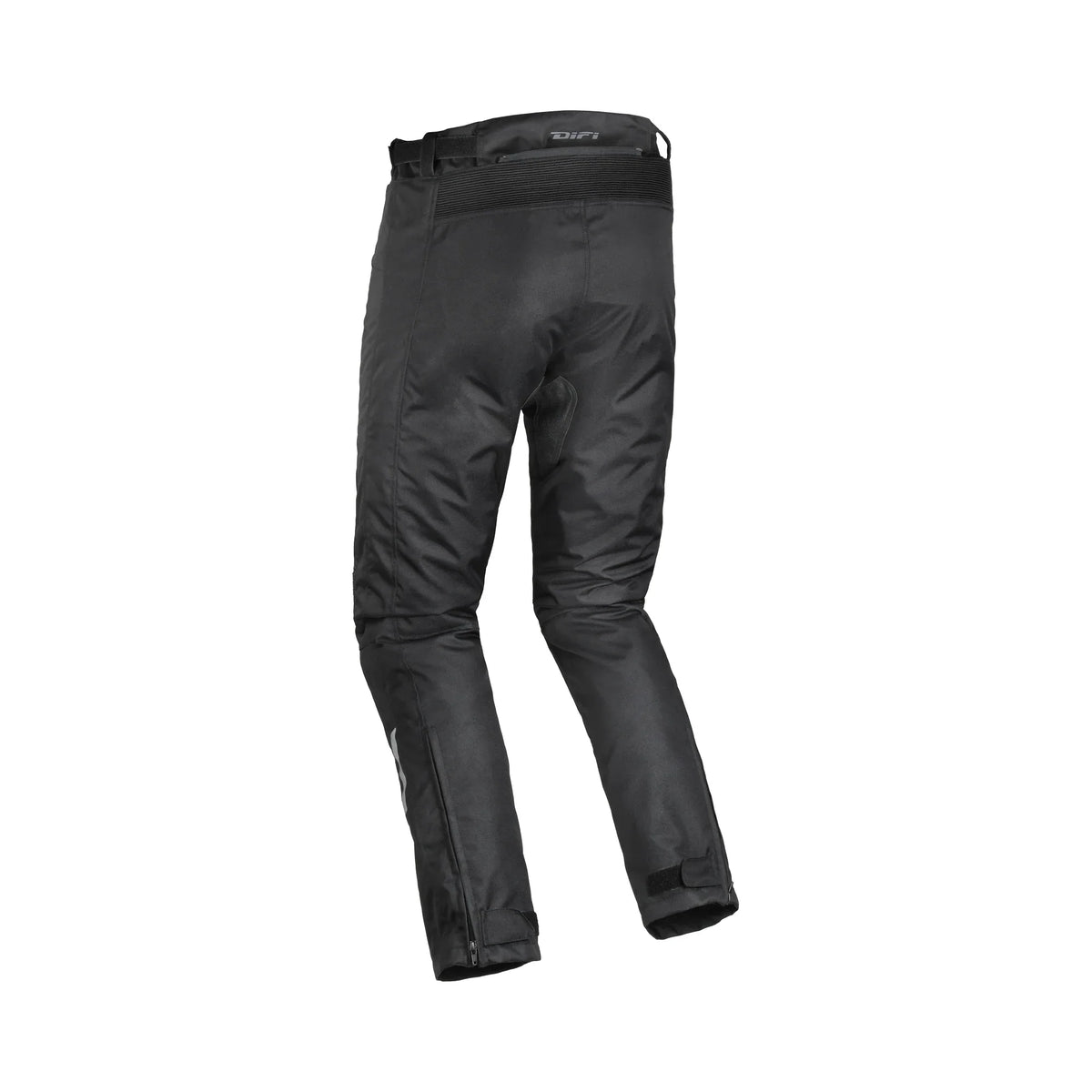 Pantaloni moto impermeabili da bambino Difi Cage Kid Aerotex neri, veduta posteriore