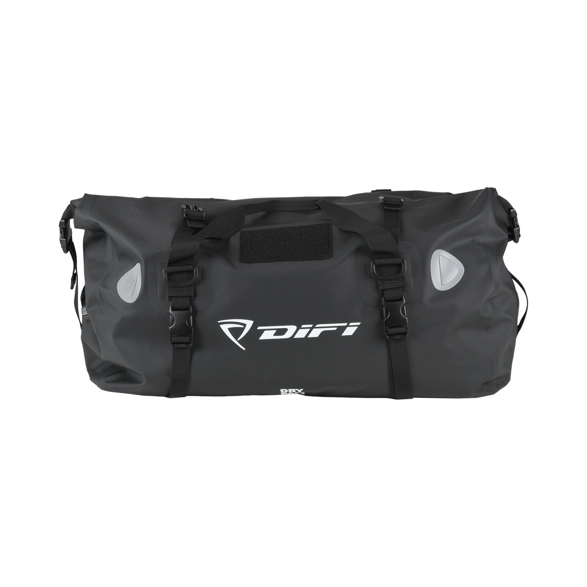 Difi DryVault 40 L borsa moto impermeabile nera, su fondo bianco