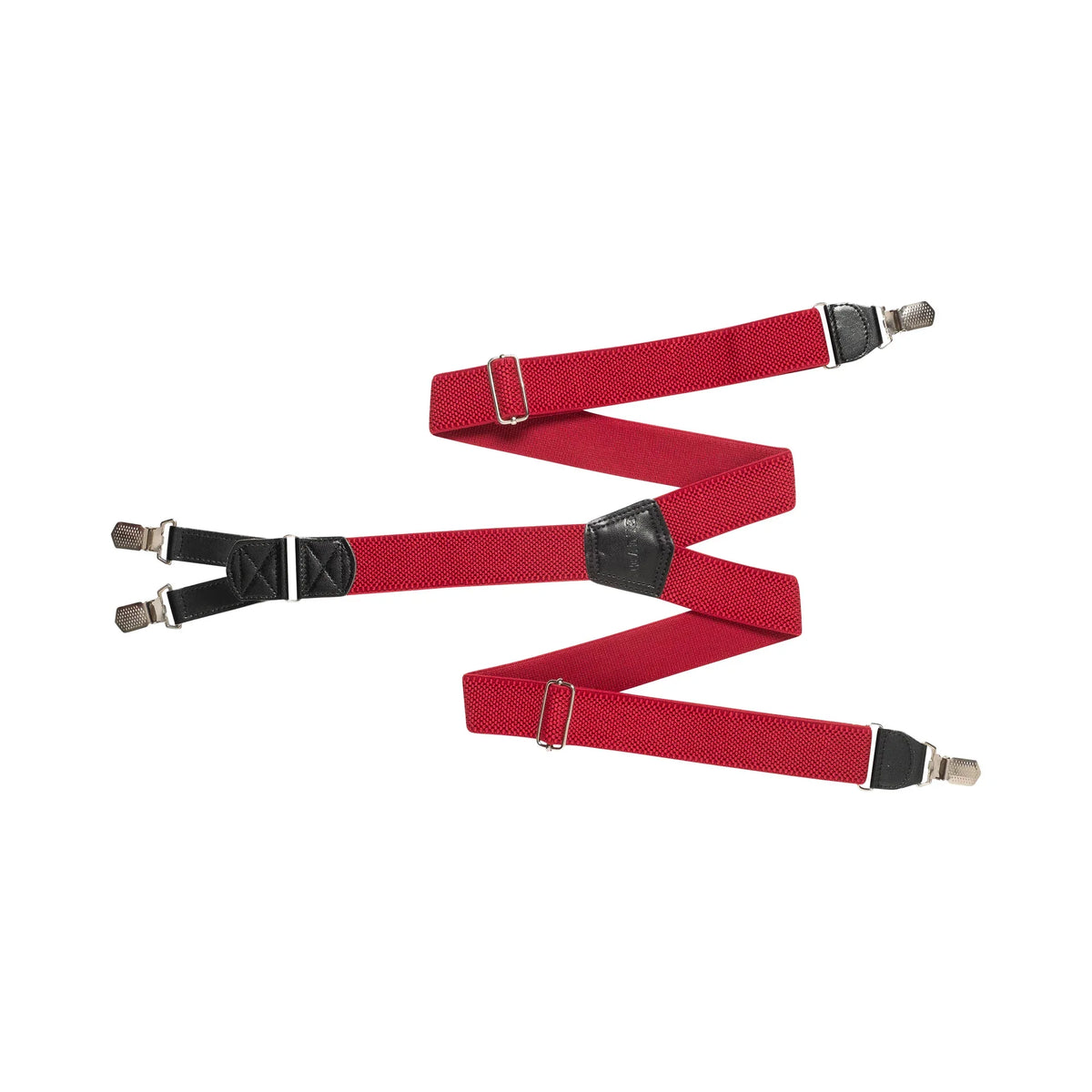 Bretelle da moto Difi Hendrik Rosso, quattro ganci e lunghezza 120 cm, vista d'insieme